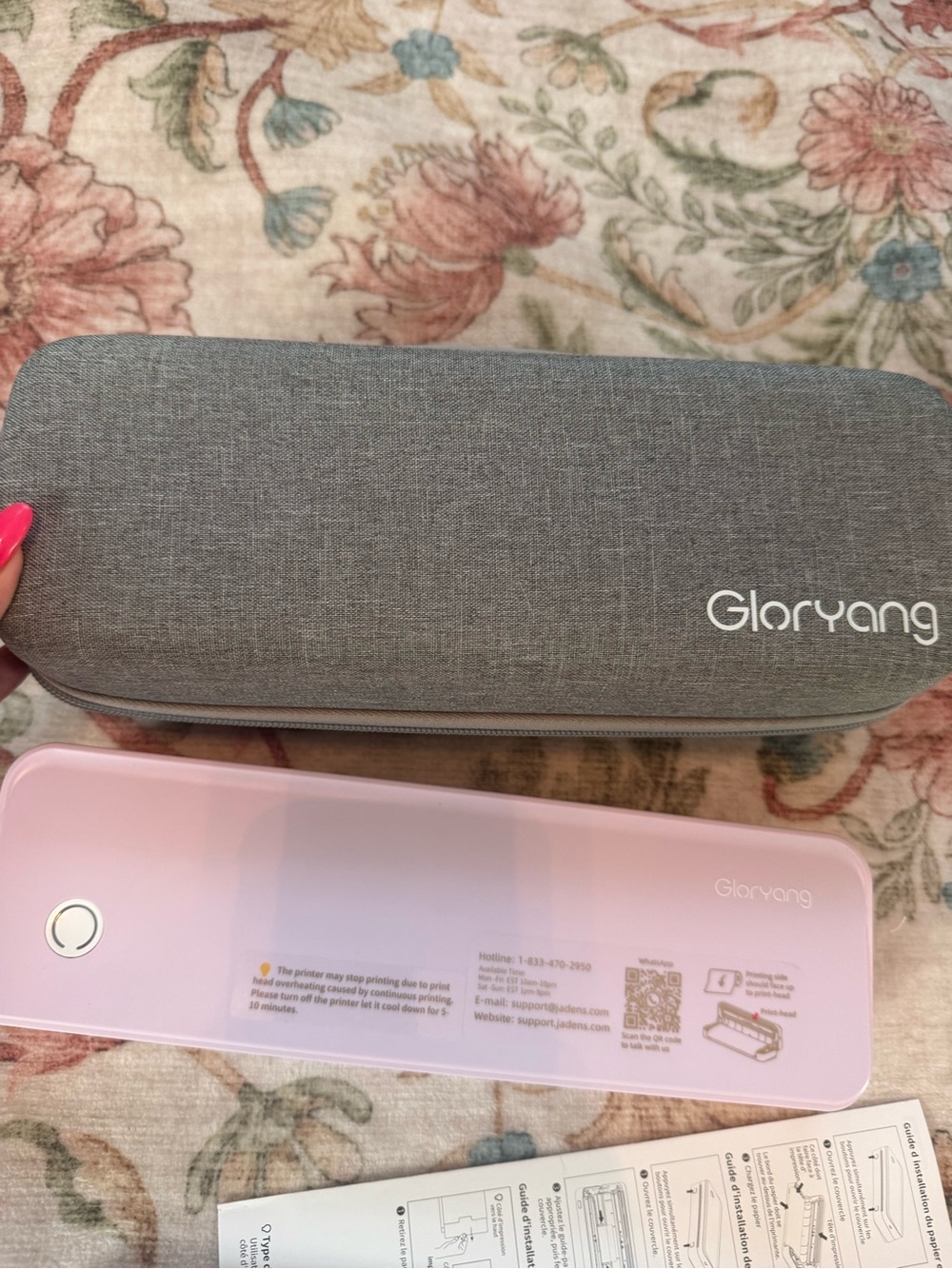 Gloryang Portable Inkless Thermal Printer - Light Purple